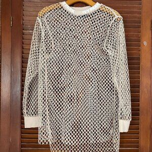 Beige Ivy Park X Adidas Fishnet Top